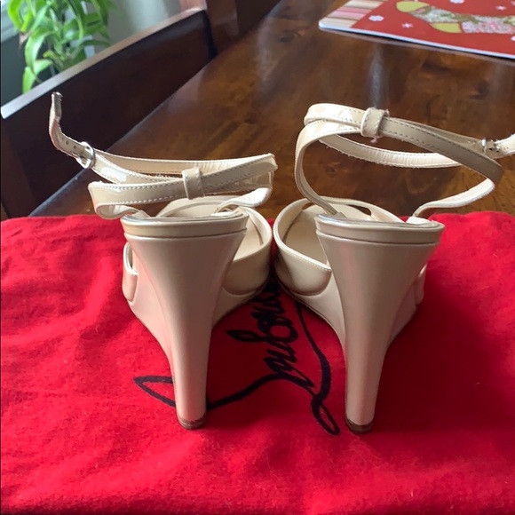 Christian Louboutin Patent Leather Leather Wedge - Picture 9 of 9